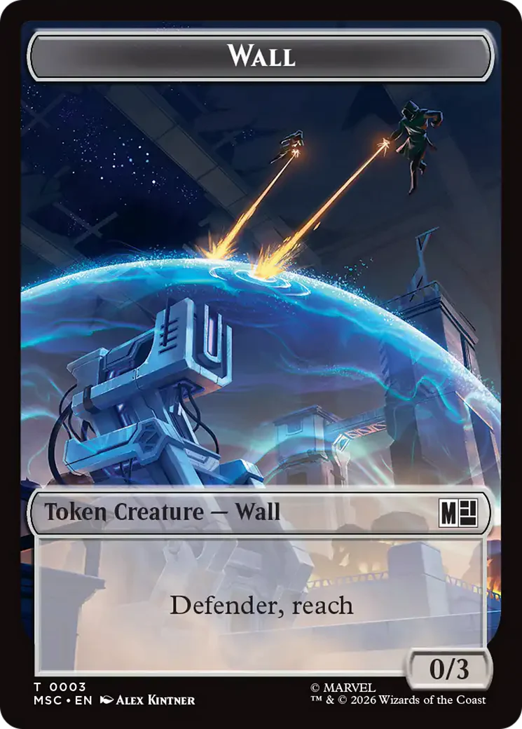 Copy (001) // Wall (003) Double-Sided Token [Marvel Super Heroes Commander Tokens] - Image 2