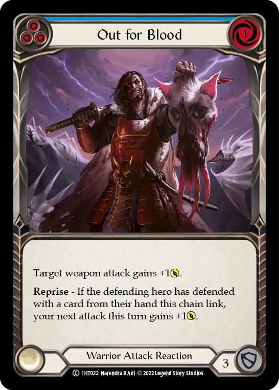 Out for Blood (Blue) [1HT022] (History Pack 1 Dorinthea Blitz Deck)