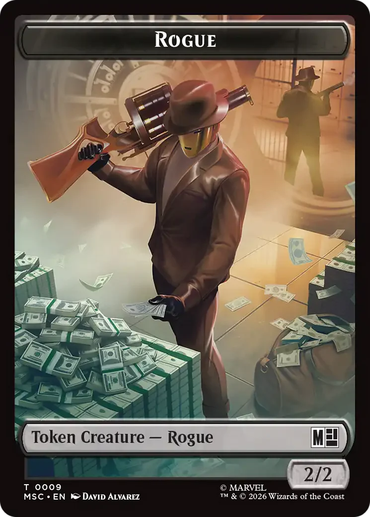 Treasure (022) // Rogue (009) Double-Sided Token [Marvel Super Heroes Commander Tokens] - Image 2